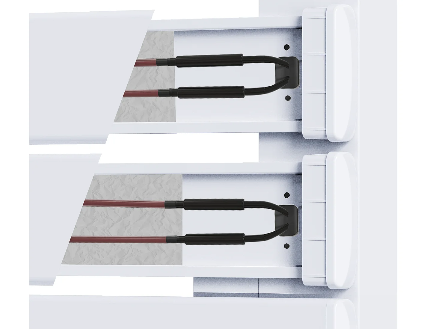 Sèche-serviette électrique sans fluide 500W H.101xL60cm Bestherm HANAE blanc