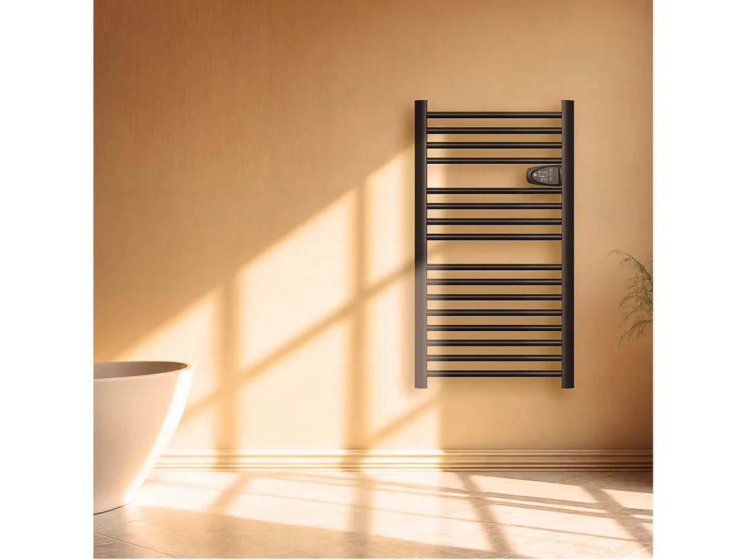 Sèche-serviette électrique sans fluide 500W H.98xL54cm Bestherm HESTIA noir