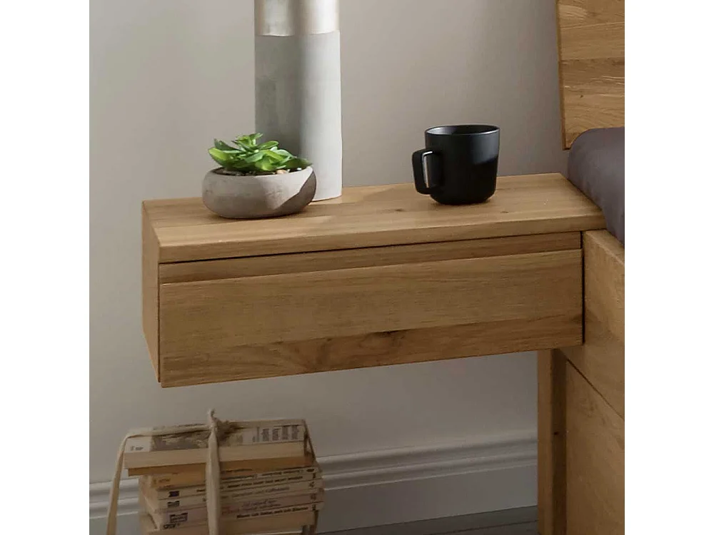 Schubkastenbett inklusive zwei Nachtkommoden 45 cm Einstiegshöhe (dreiteilig)