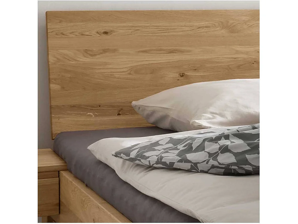 Naturholzbetten Schubkastenbetten in Wildeichefarben in modernem Design (dreiteilig)