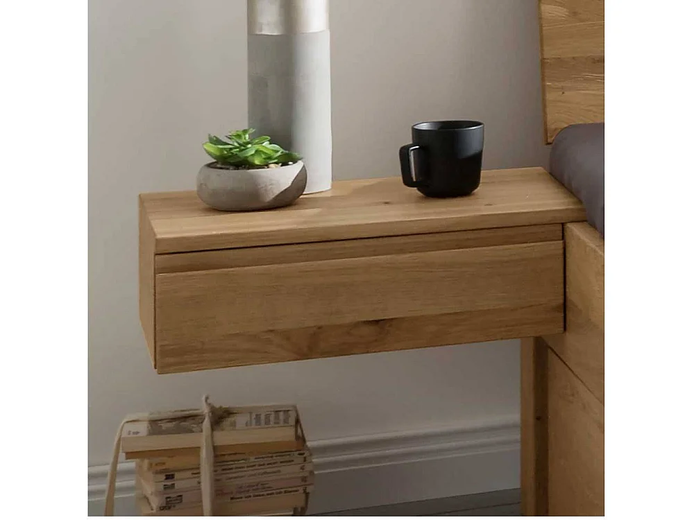 Naturholzbetten Schubkastenbetten in Wildeichefarben in modernem Design (dreiteilig)