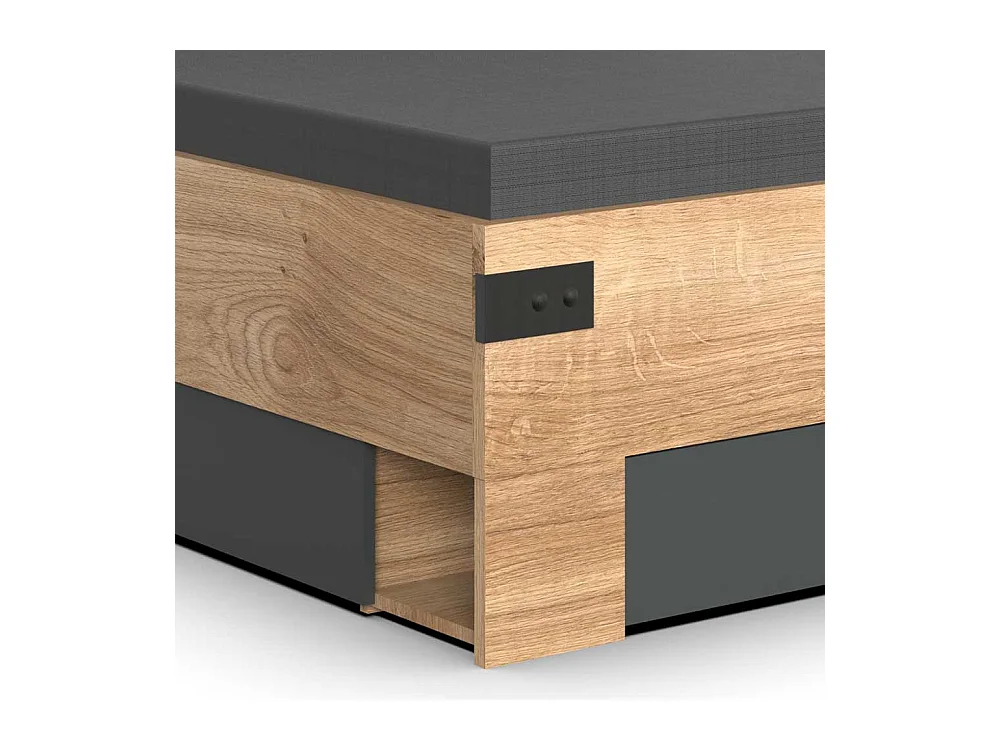 Schubladenbett im Industry und Loft Stil Made in Germany