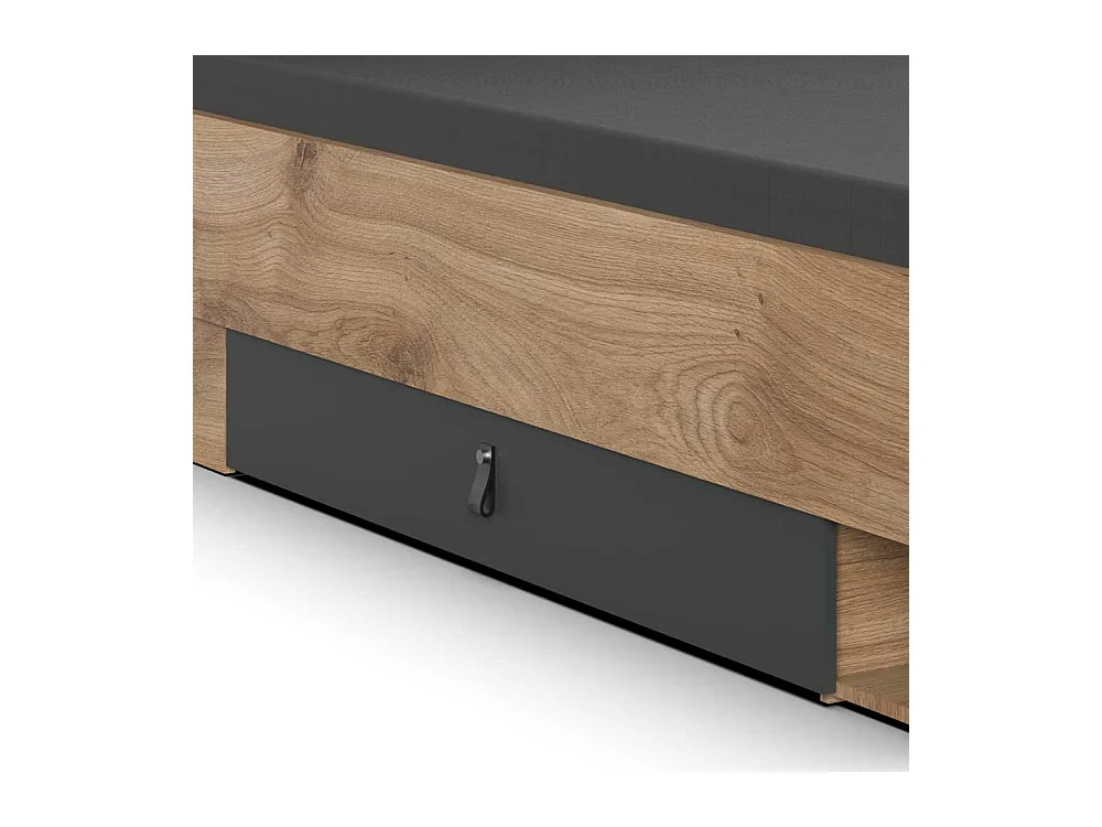 Schubladenbett im Industry und Loft Stil Made in Germany