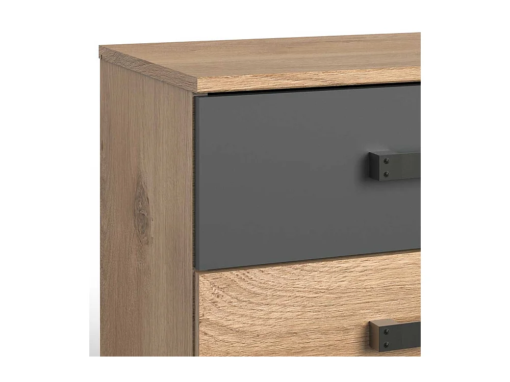 Schubladenbett im Industry und Loft Stil Made in Germany