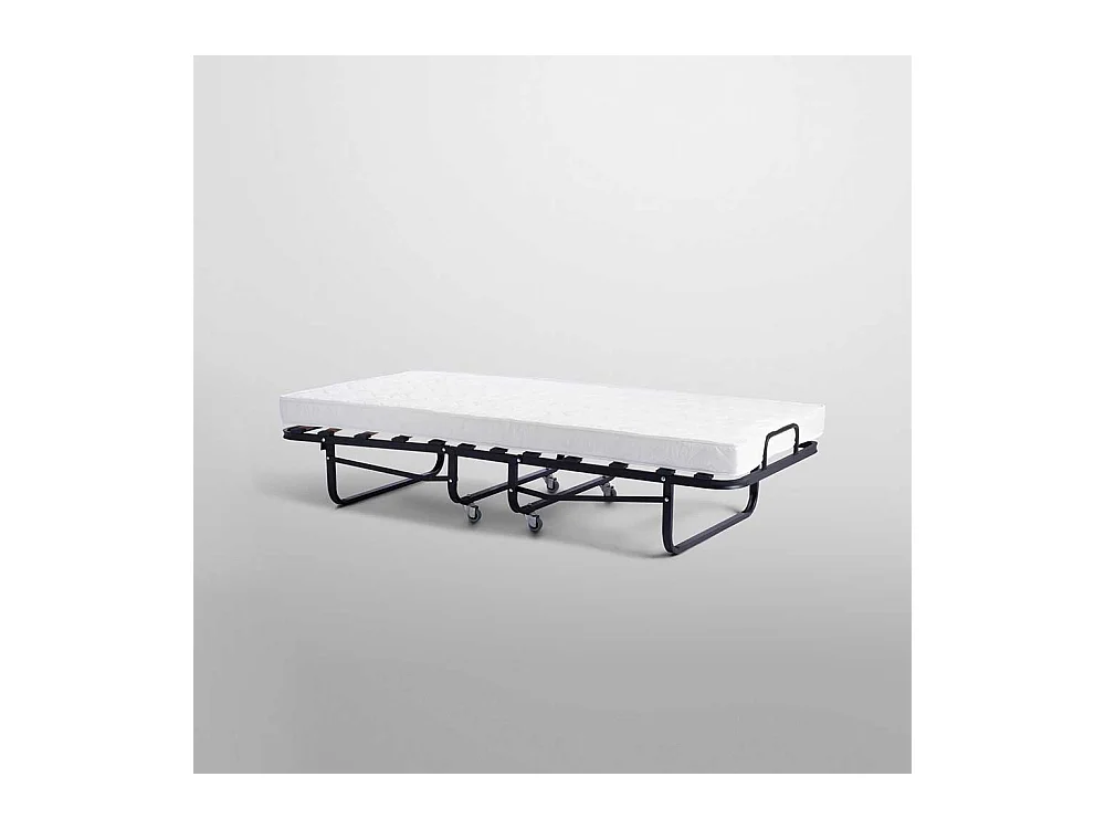 Gästebett in Schwarz Metall klappbar