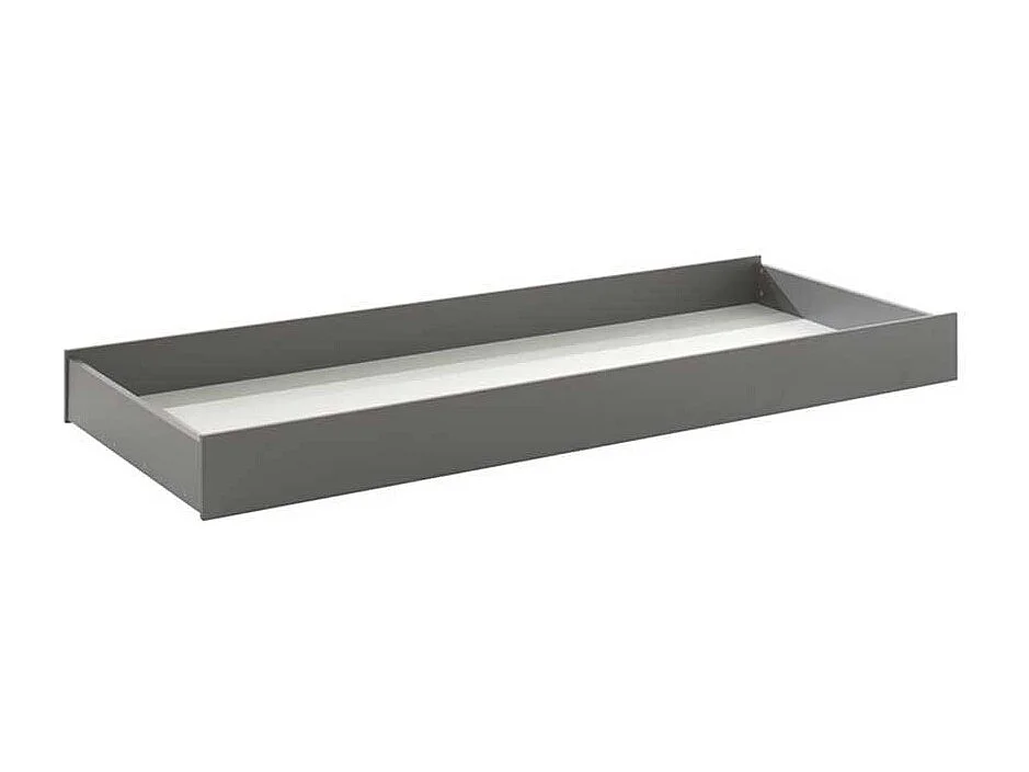 Jugendzimmer Bett in Anthrazit und Buche modern