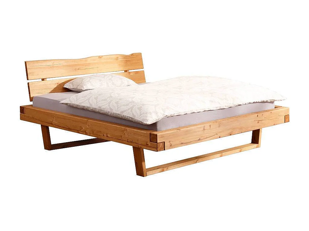 Bettgestell Massivholzbettgestell aus Kiefer Massivholz auf Kufen
