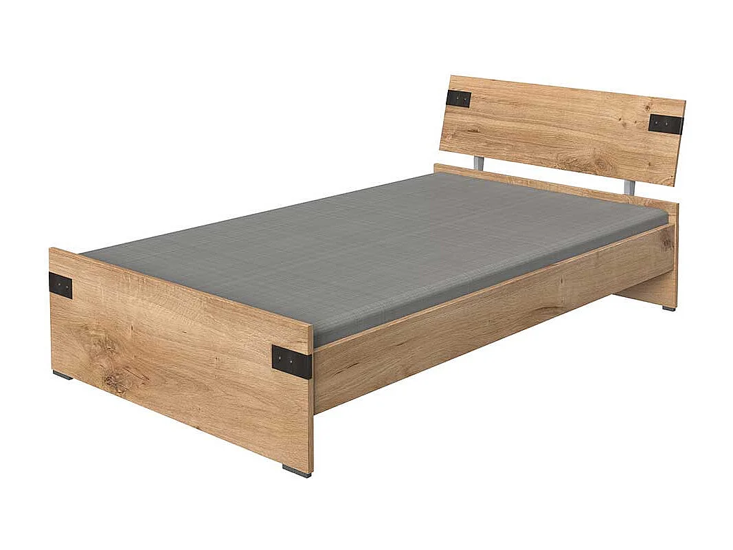 Niedriges Bettgestell Made in Germany Industry und Loft Stil