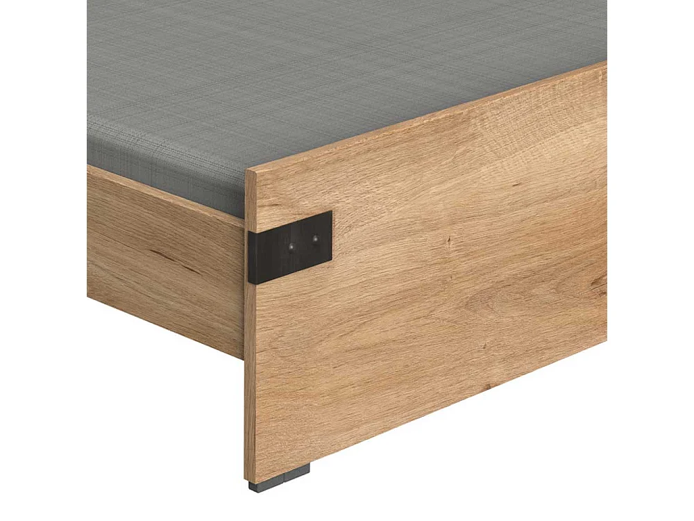 Niedriges Bettgestell Made in Germany Industry und Loft Stil