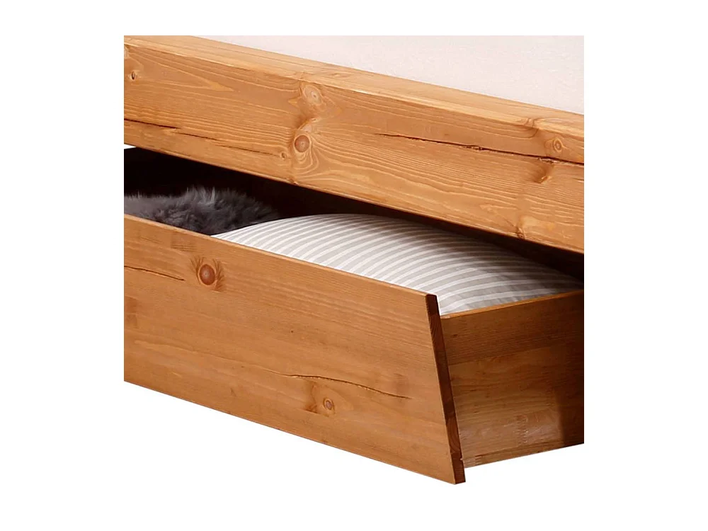 Holzbett Doppelbett aus Massivholz mit Massivholz Oberfläche