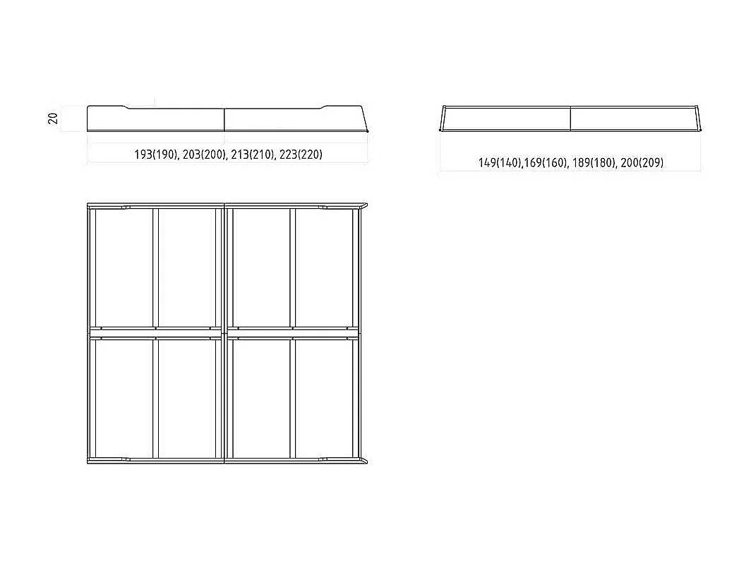 Massivholzbett in Kernbuchefarben 35 cm Einstiegshöhe