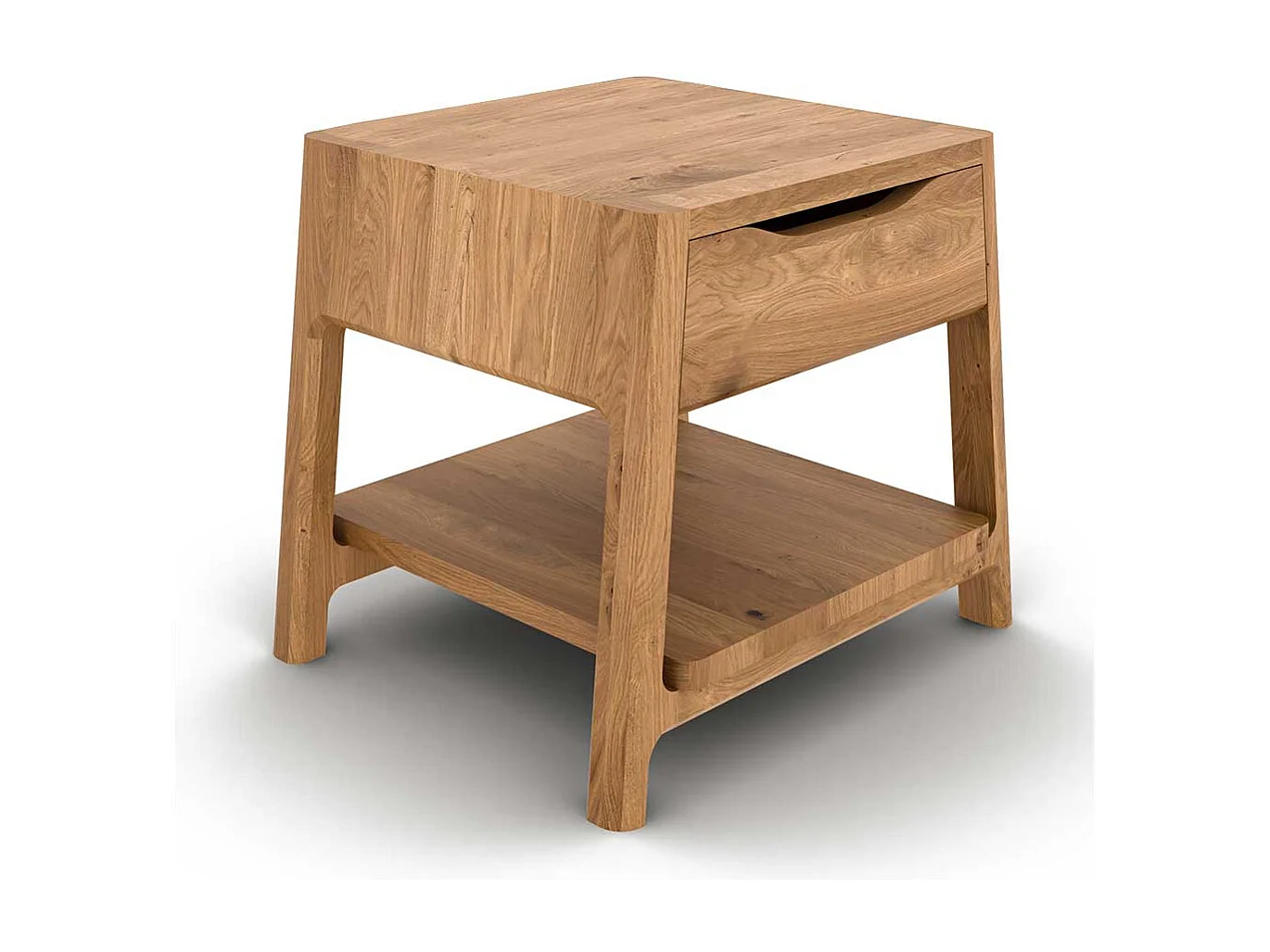 Französisches Bett in Wildeichefarben und Beige 214 cm tief