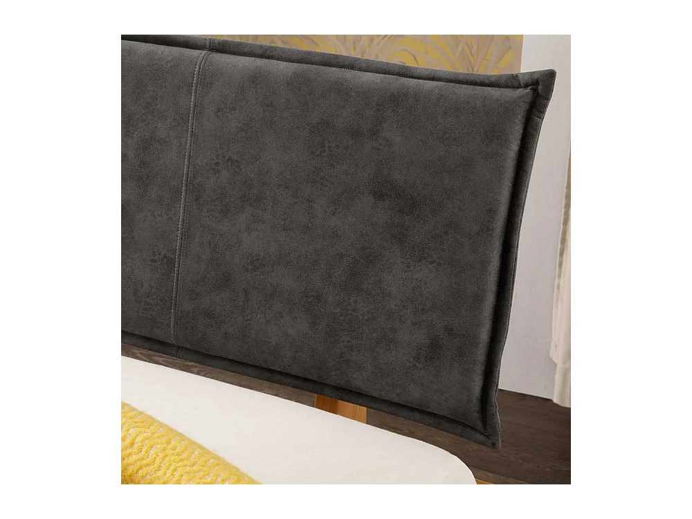 Doppelbett Holzbett aus Massivholz in Eichefarben
