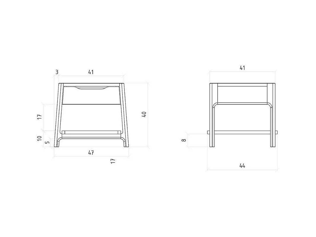 Naturholzbetten in Kernbuchefarben 94 cm Kopfteil