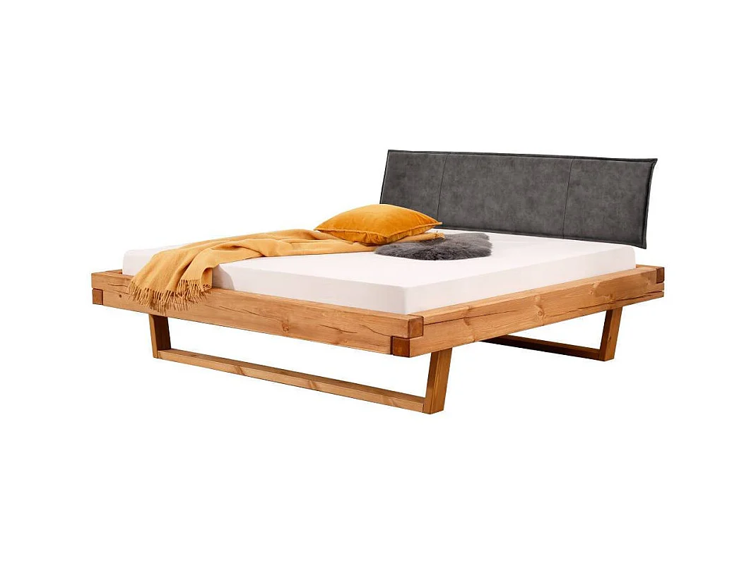 Holzbett Doppelbett aus Massivholz mit Massivholz Oberfläche
