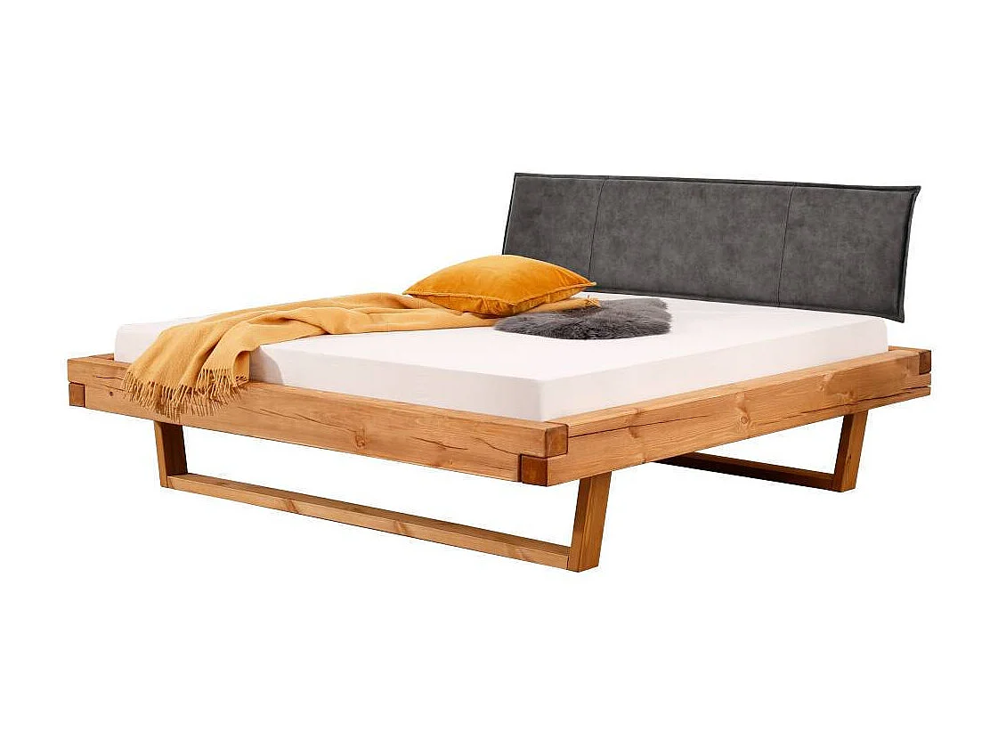 Holzbett Doppelbett aus Massivholz mit Massivholz Oberfläche