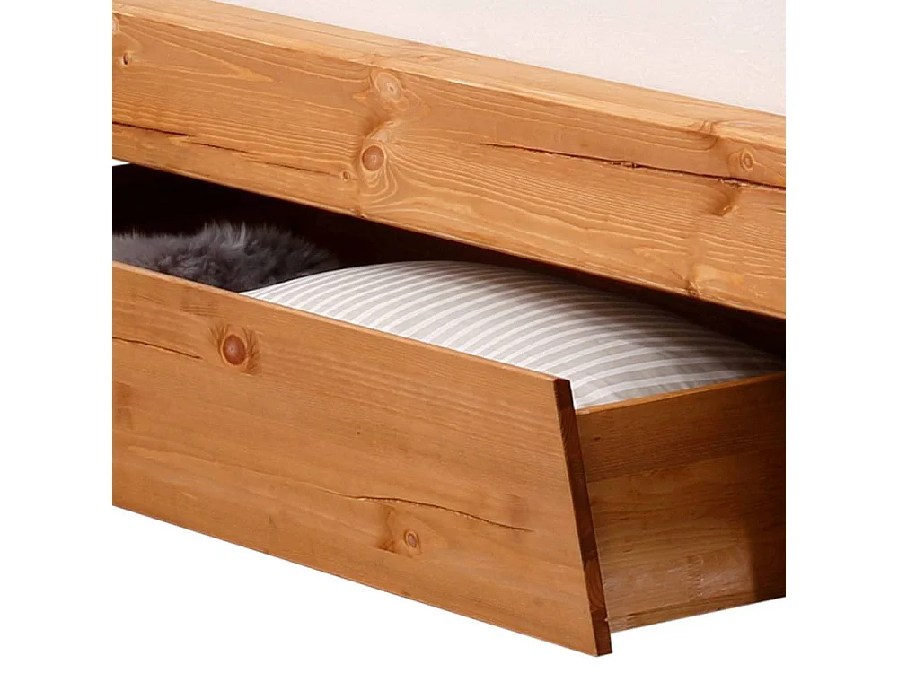 Holzbett Doppelbett aus Massivholz mit Massivholz Oberfläche