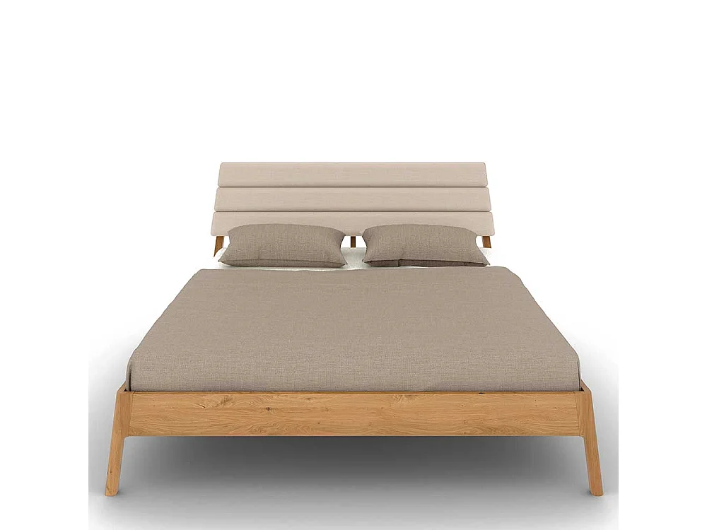Holzbett in Wildeichefarben Beige