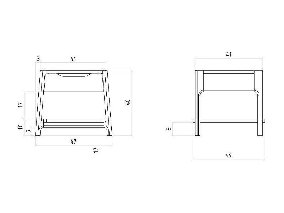 Naturholzbett aus Kernbuche Massivholz geölt