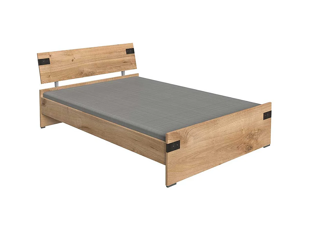 Niedriges Bettgestell Made in Germany Industry und Loft Stil