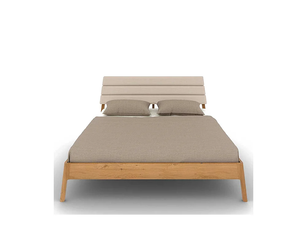 Holzbett in Wildeichefarben Beige
