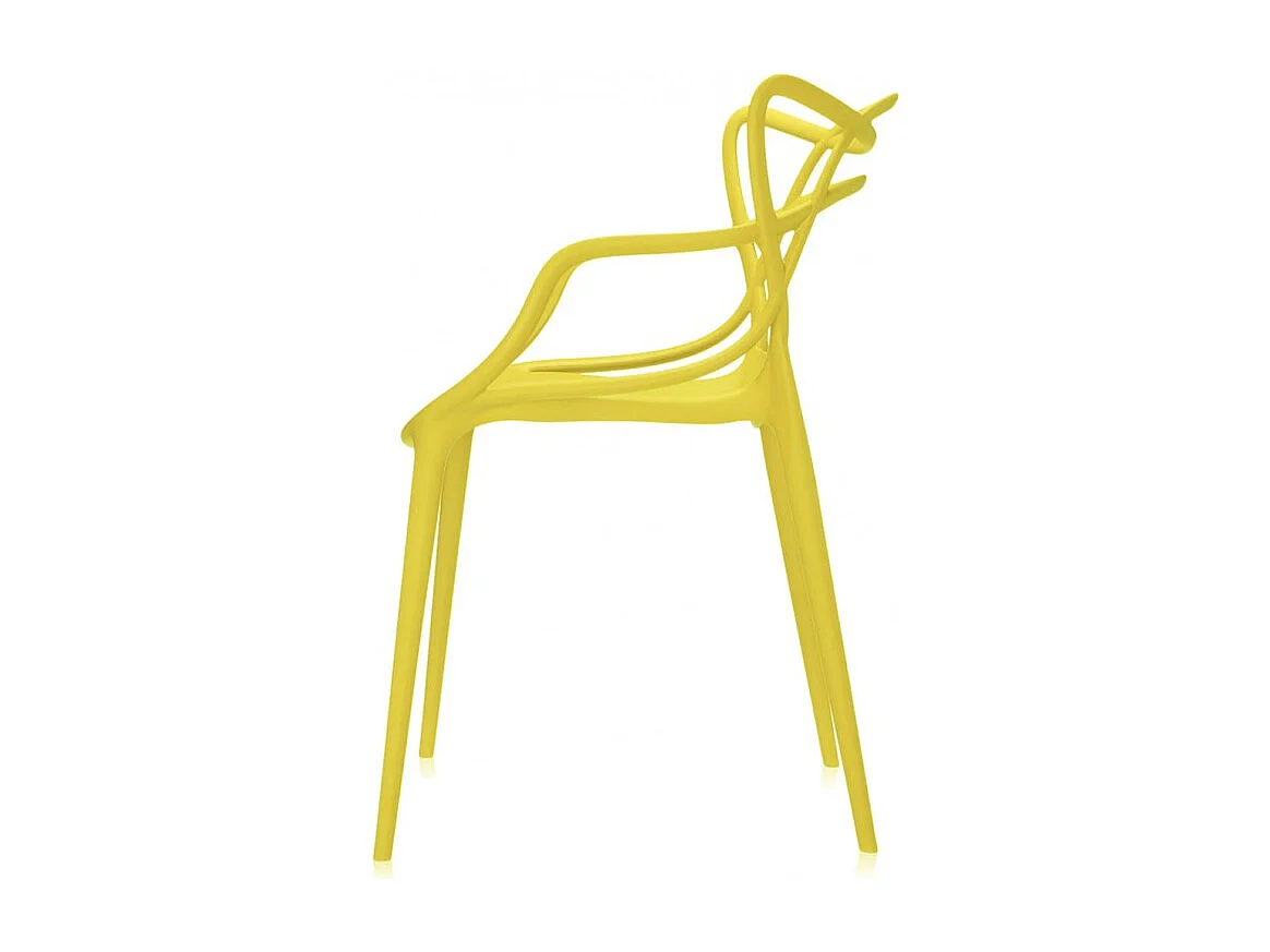 Silla Beliano premium con reposabrazos - Interior y exterior-Color Amarillo