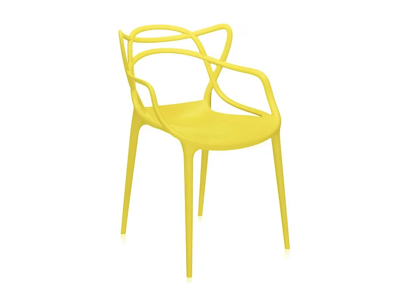 Chaise avec accoudoir Beliano premium - Intérieur et extérieur-Couleur Jaune