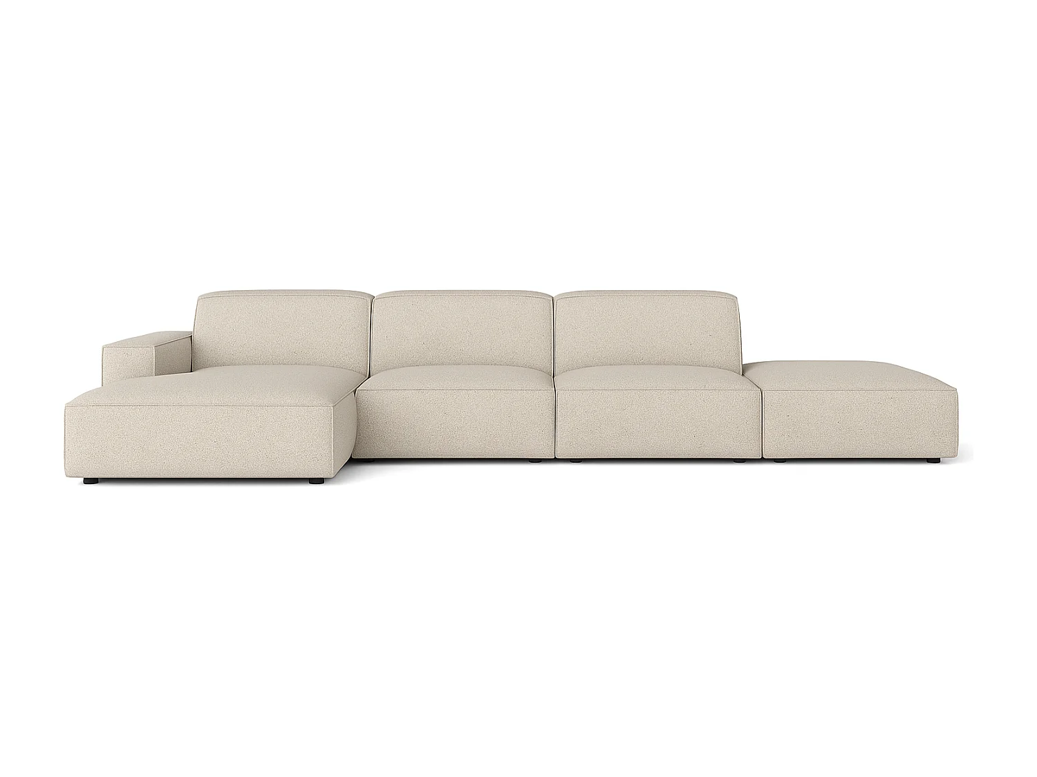 Canapé d’angle modulaire Cursal C gauche – 341 x 166 x 70 cm,  créme Raven 24, design moderne