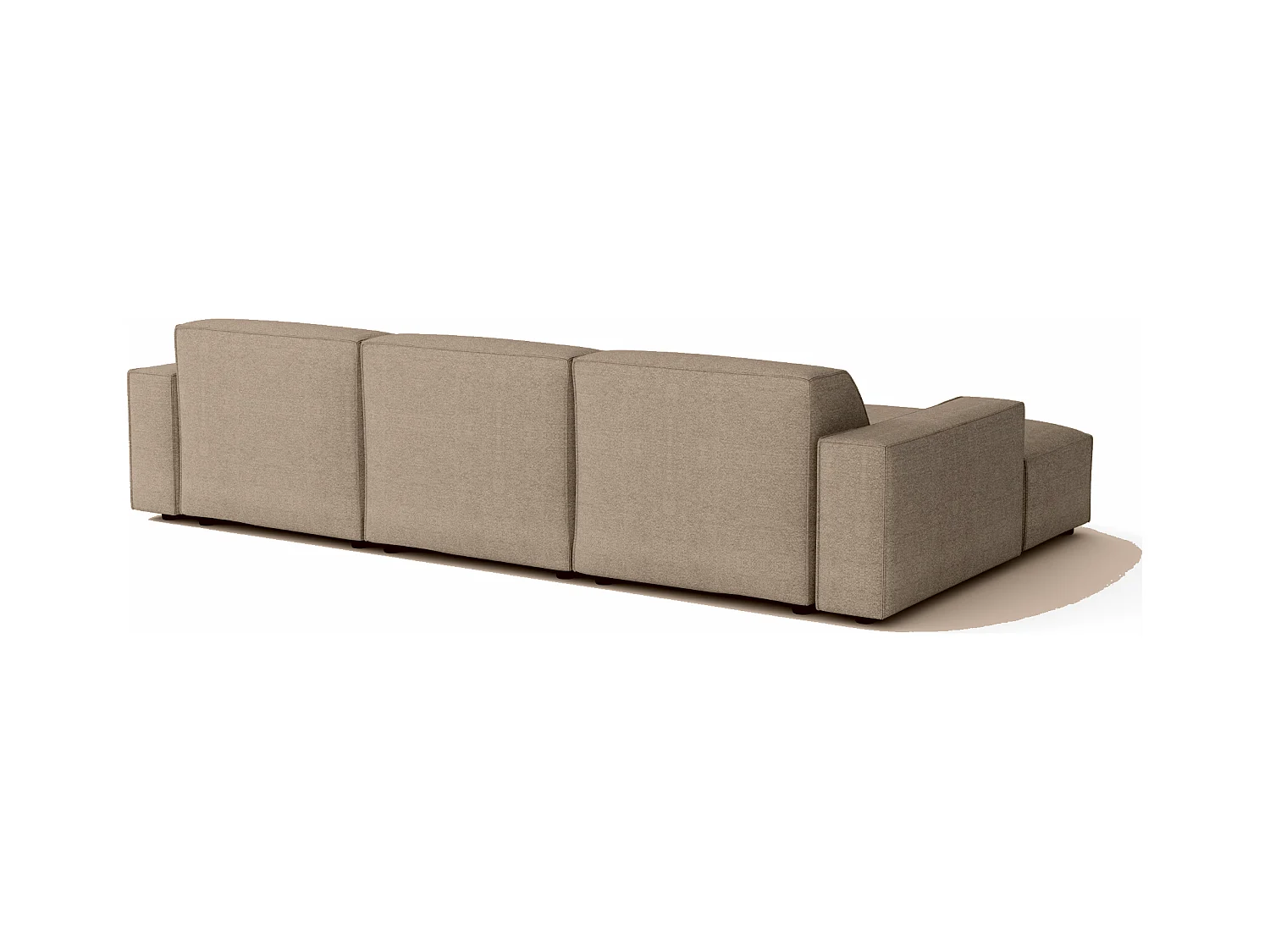 Canapé d’angle modulaire Cursal A gauche – 284 x 166 cm, beige Raven 30, design moderne