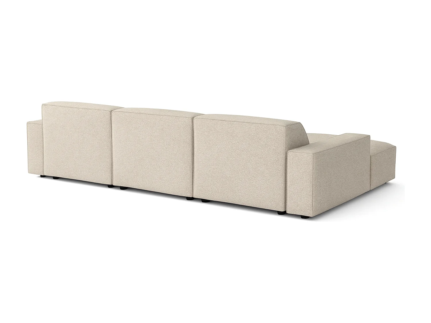 Canapé d’angle modulaire Cursal A gauche – 284 x 166 cm, créme Raven 24, design moderne