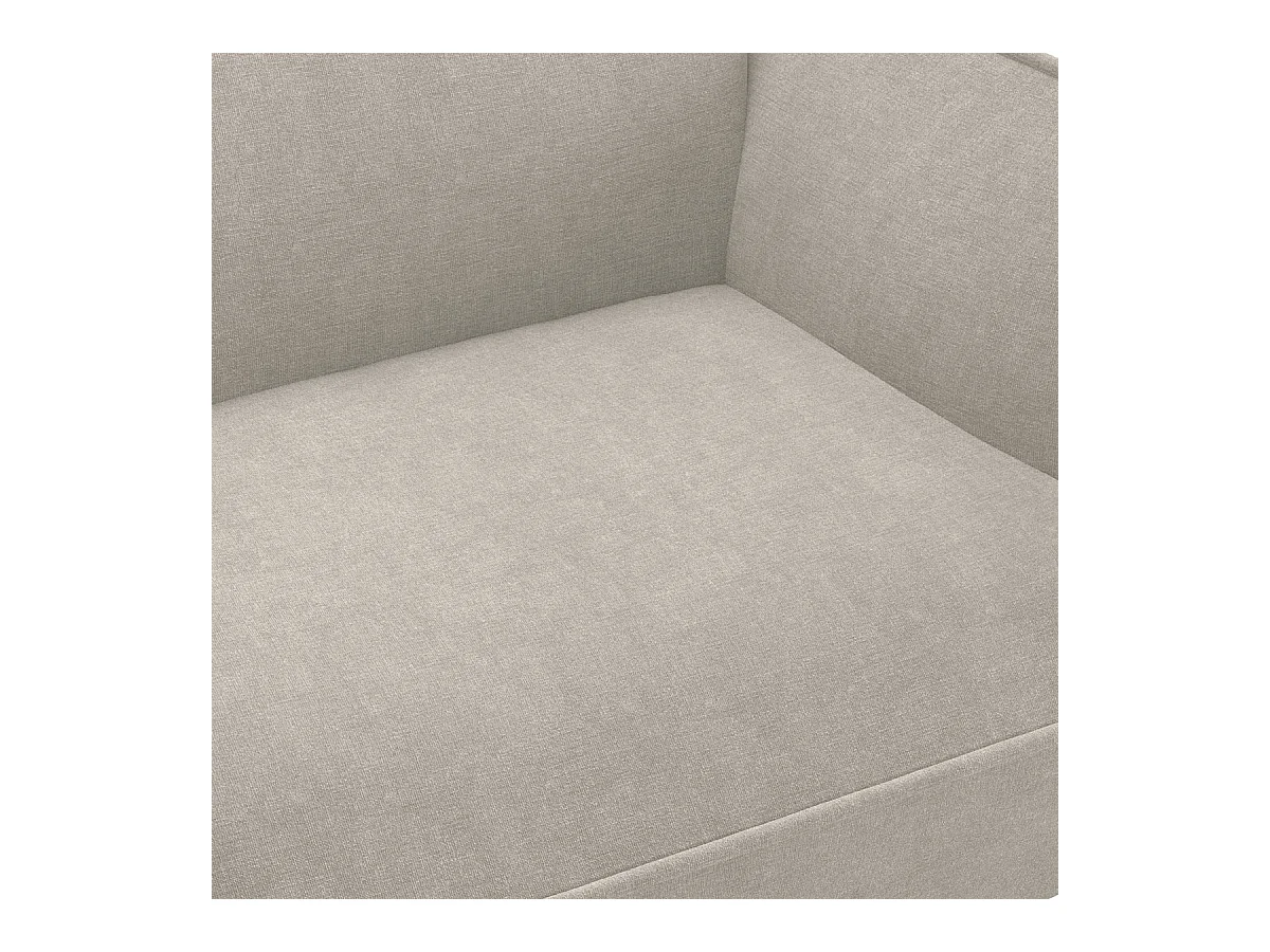 Canapé 3 places en tissu chenille beige - Lidia