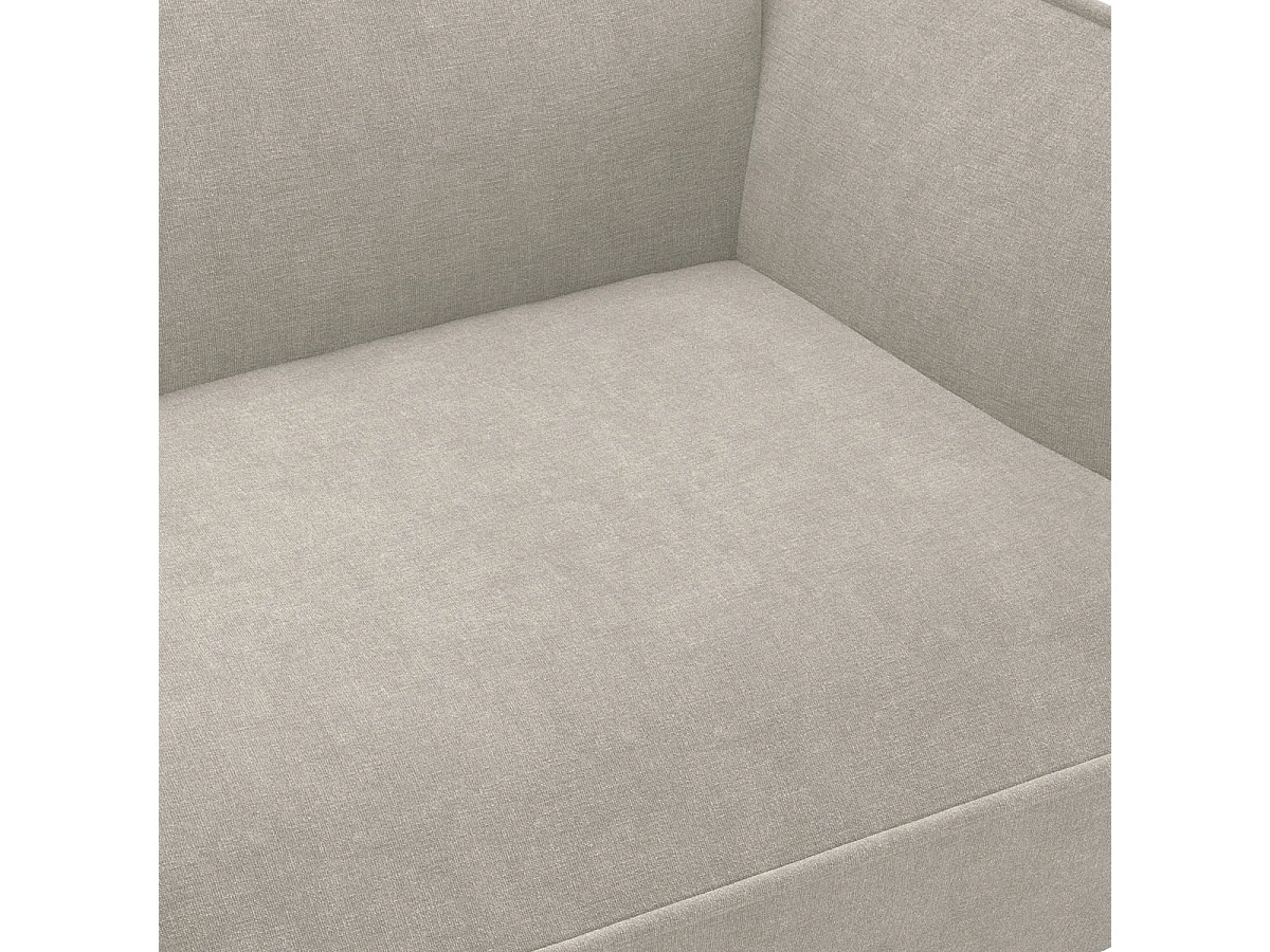 Canapé 3 places en tissu chenille beige - Lidia