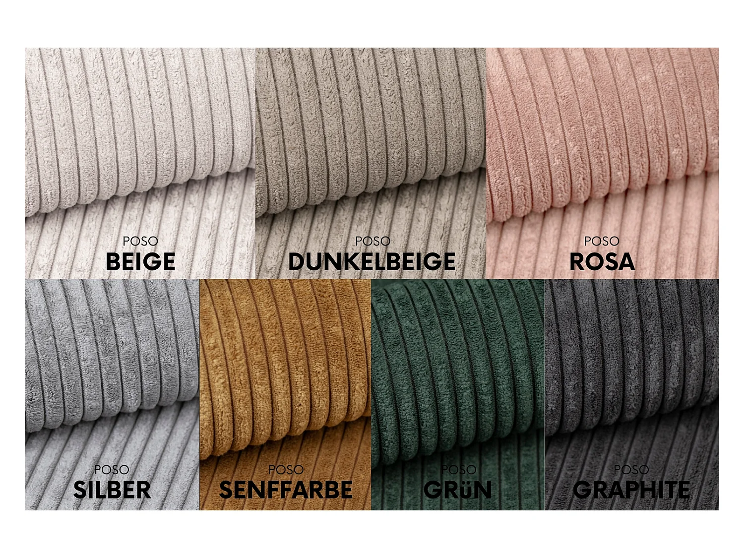 Canapé d'angle avec fonction couchage et coffre de lit Modena Round tissu Poso Green Right