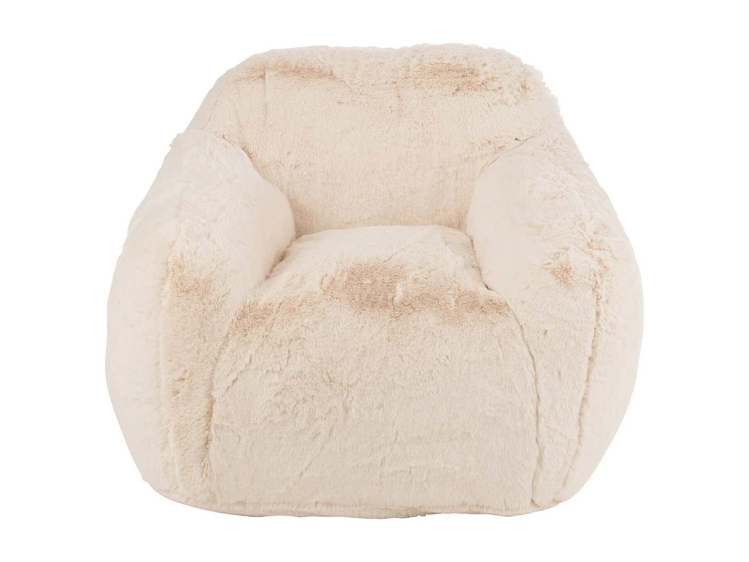 Sillón de diseño Kuty - Lujo y suavidad con efecto felpa-Color Marrón oscuro