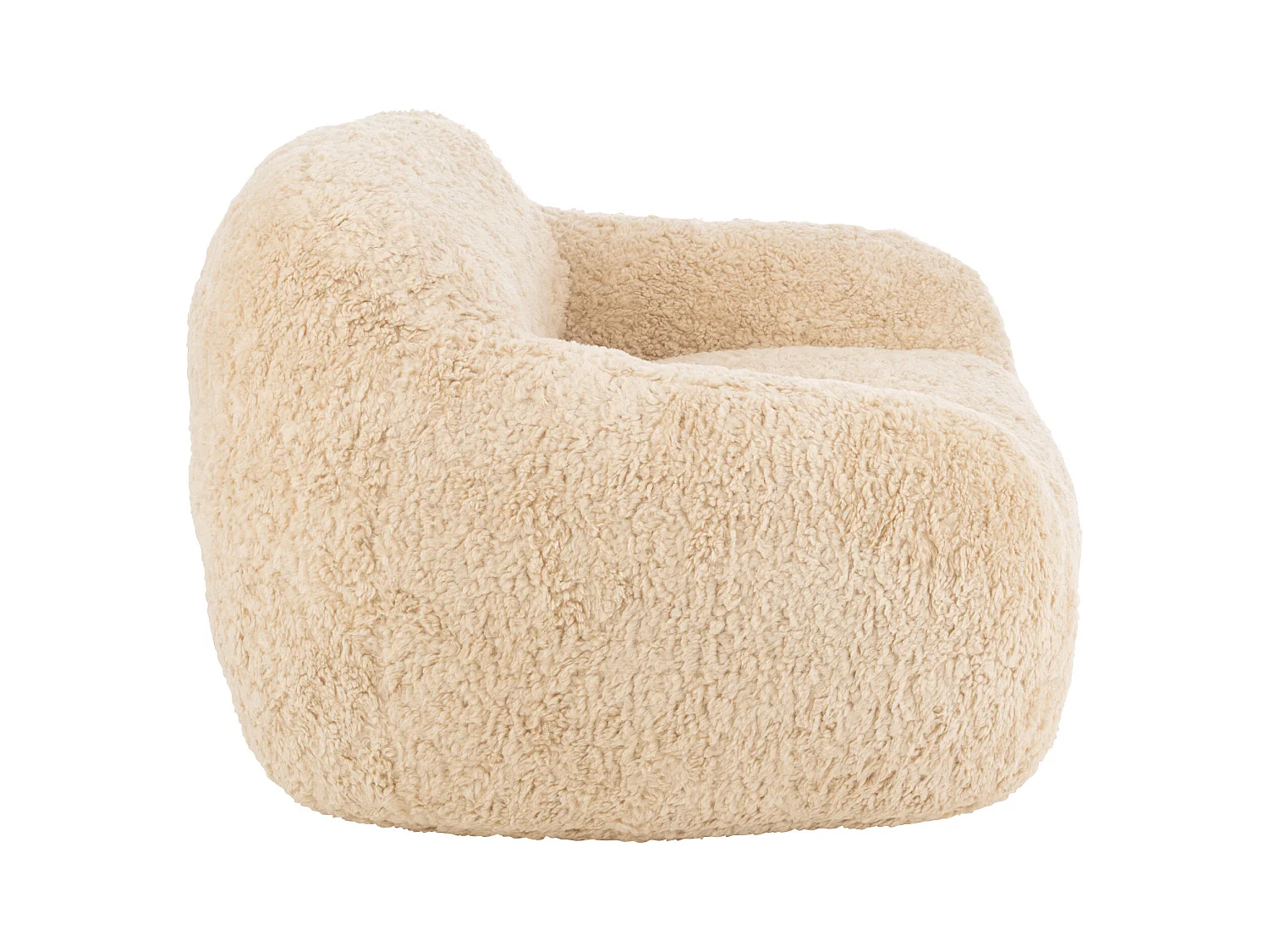 Fauteuil en Tissu "Cutie" 99cm Beige