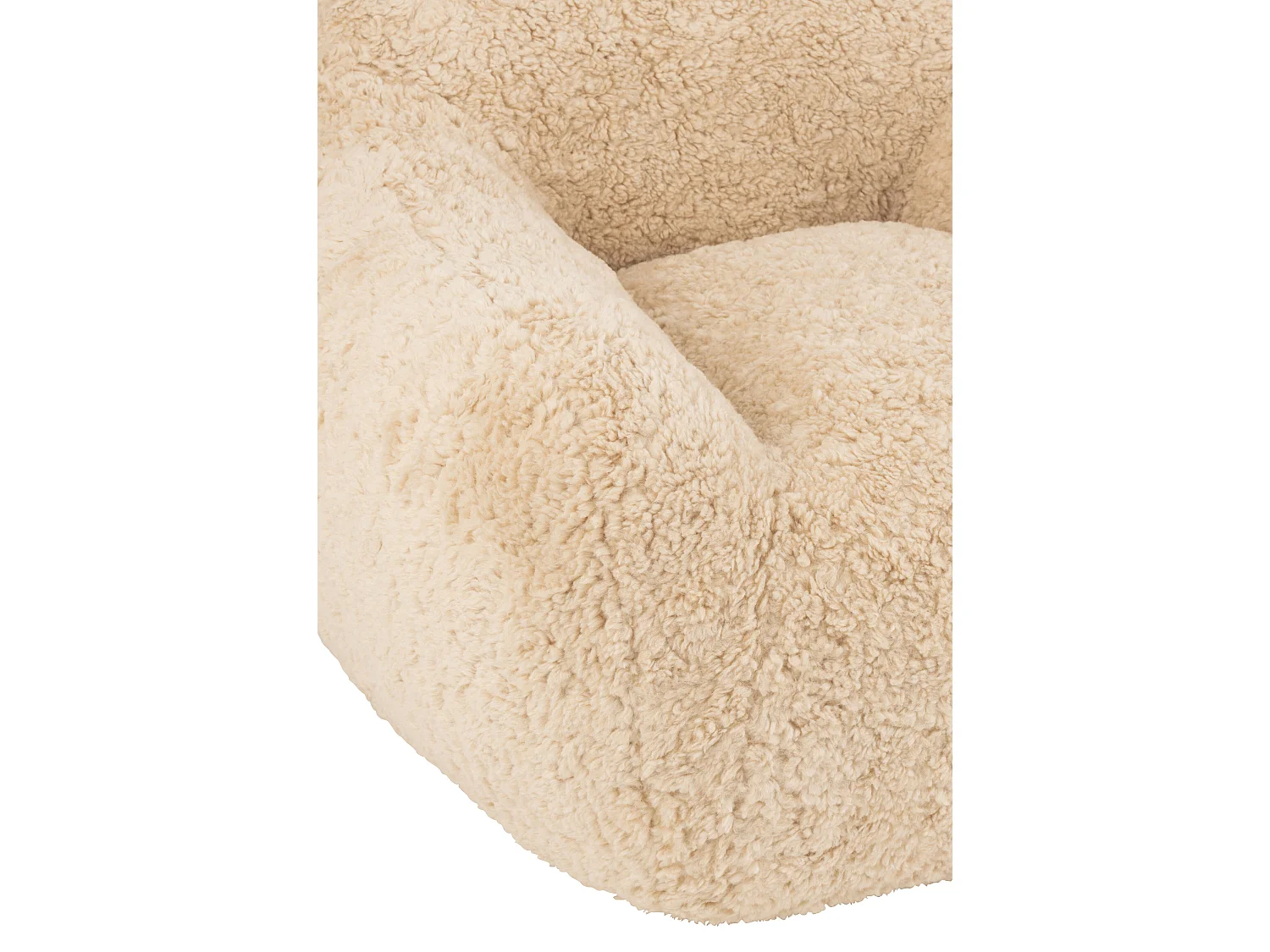 Fauteuil en Tissu "Cutie" 99cm Beige