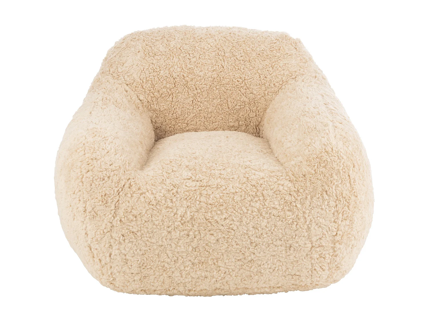 Sillón de diseño Kuty - Lujo y suavidad con efecto felpa-Color ribete verde crudo