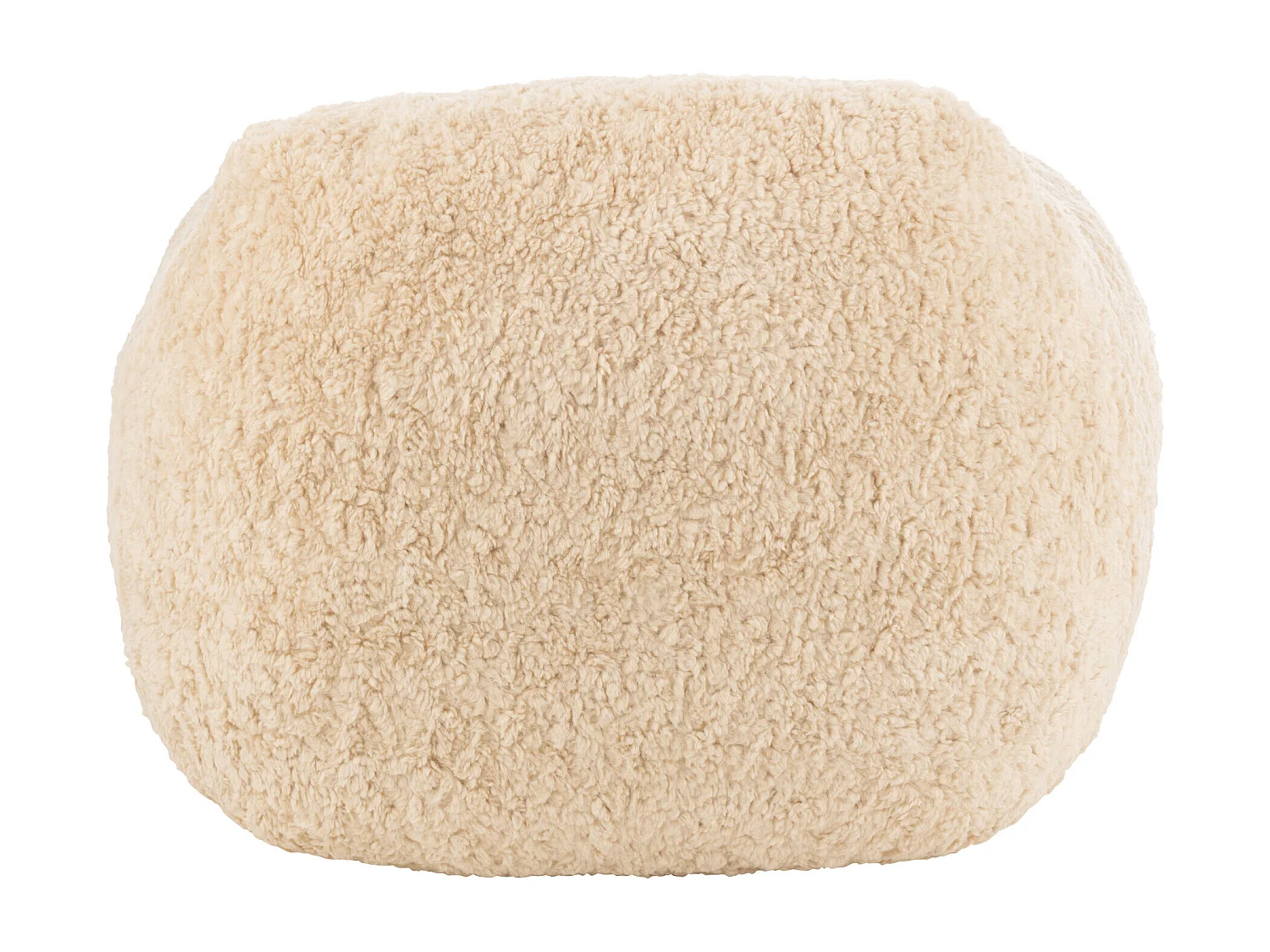 Sillón de diseño Kuty - Lujo y suavidad con efecto felpa-Color ribete verde crudo