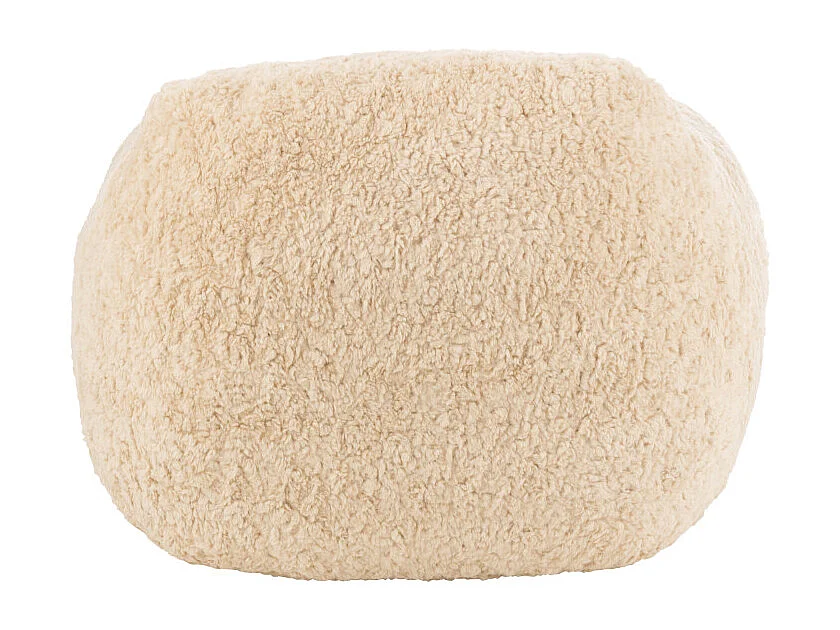 Sillón de diseño Kuty - Lujo y suavidad con efecto felpa-Color ribete verde crudo