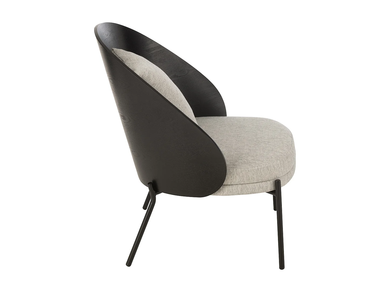 Sillón LONE – Confort moderno y silueta envolvente-Color Negro