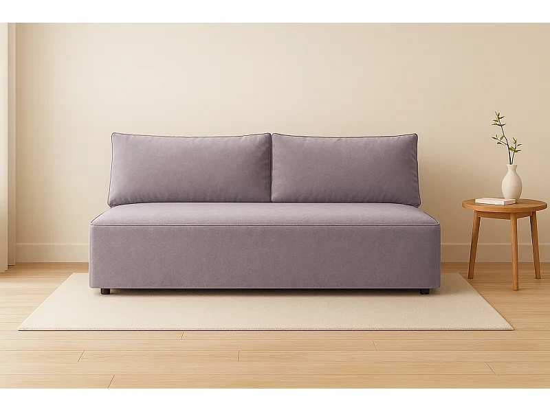 Slaapbank met bedkast DUO, stof Salvador, grijs