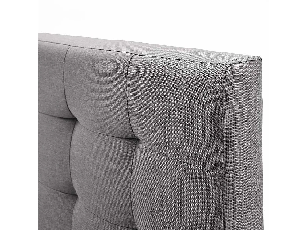 Stoffbett in Hellgrau 40 cm Einstiegshöhe