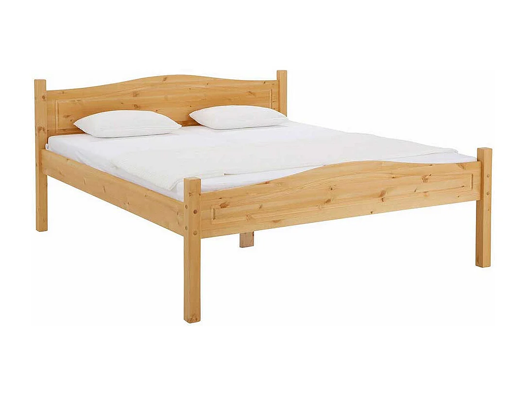 Naturholzbett aus Kiefer Massivholz Landhausstil