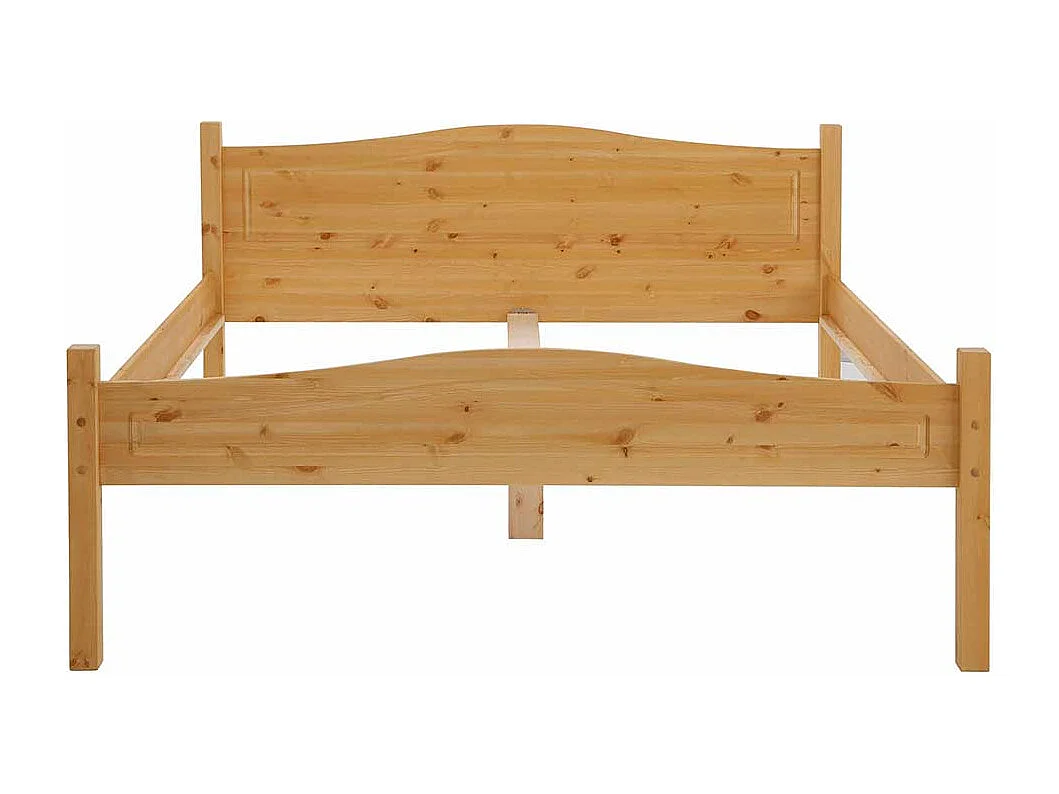 Naturholzbett aus Kiefer Massivholz Landhausstil