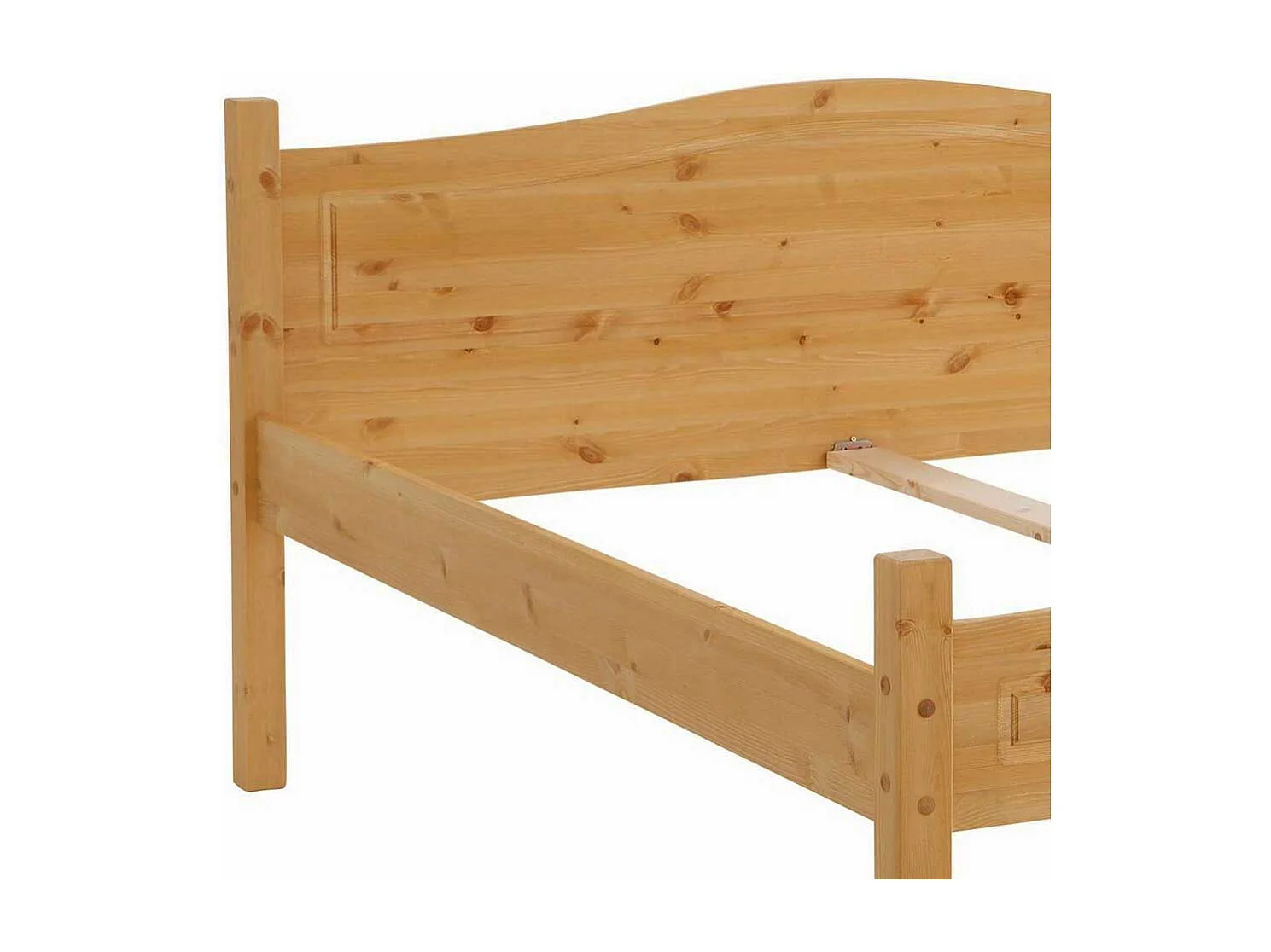 Naturholzbett aus Kiefer Massivholz Landhausstil