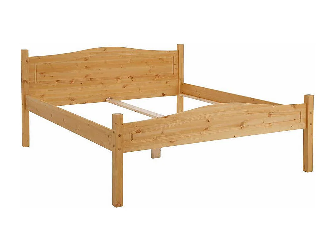 Naturholzbett aus Kiefer Massivholz Landhausstil