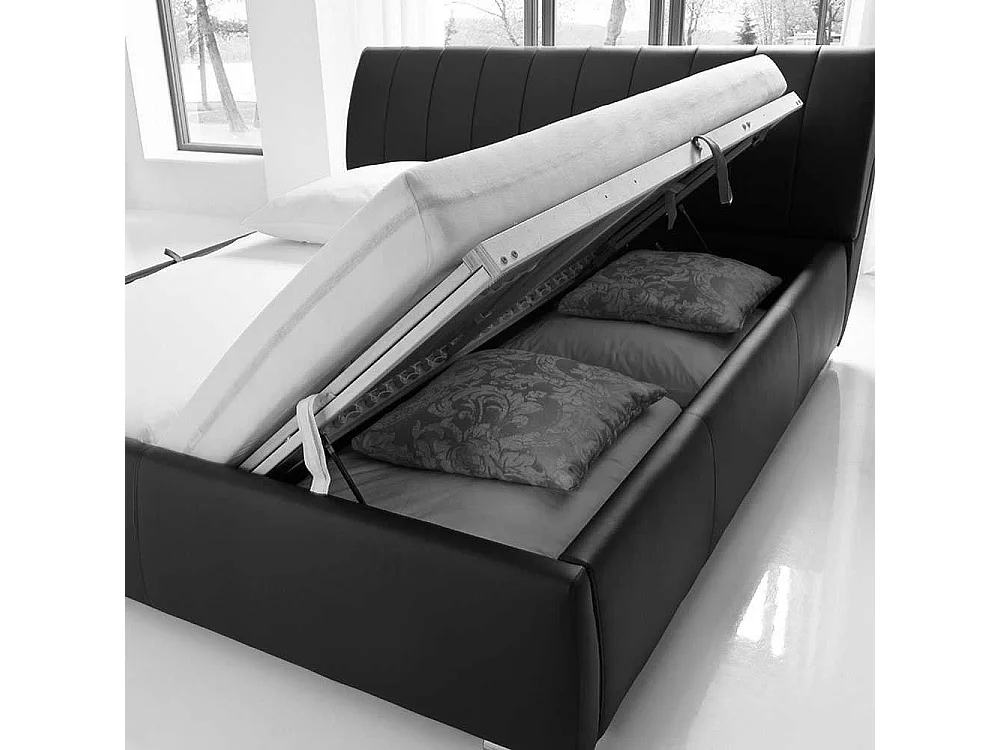 Polsterbett mit Lattenrost Weiß