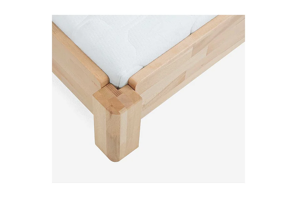 Stapelbares Bett aus Buche Massivholz geölt (zweiteilig)