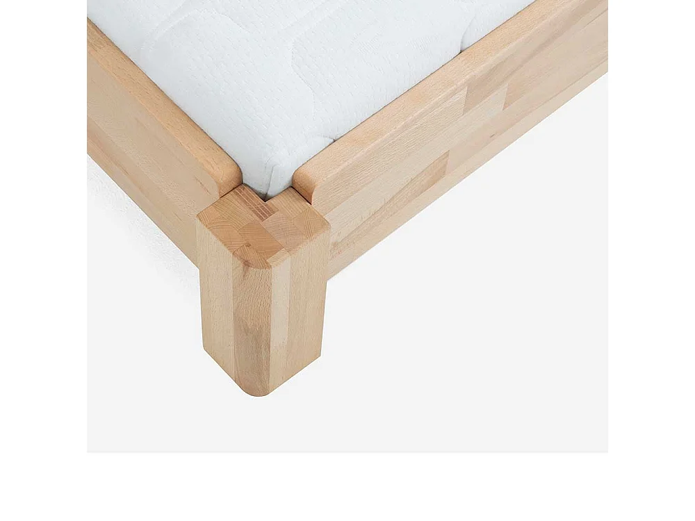 Stapelbares Bett aus Buche Massivholz geölt (zweiteilig)