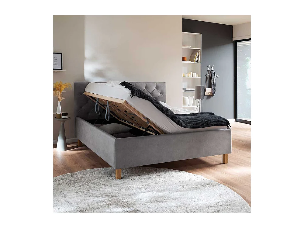 Polsterbett mit Bettkasten 55 cm Einstiegshöhe